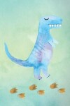Book cover for Blue Dinosaur Notebook