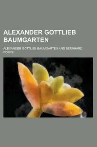 Cover of Alexander Gottlieb Baumgarten