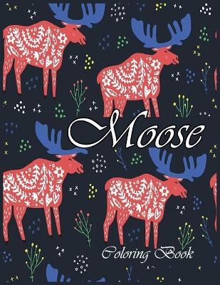 Book cover for Moose coloring Book