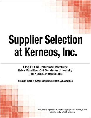 Book cover for Supplier Selection at Kerneos, Inc.