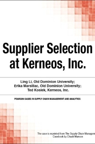 Cover of Supplier Selection at Kerneos, Inc.