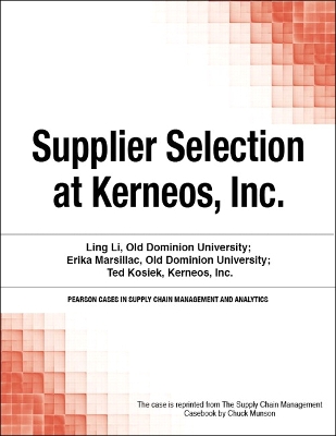 Cover of Supplier Selection at Kerneos, Inc.