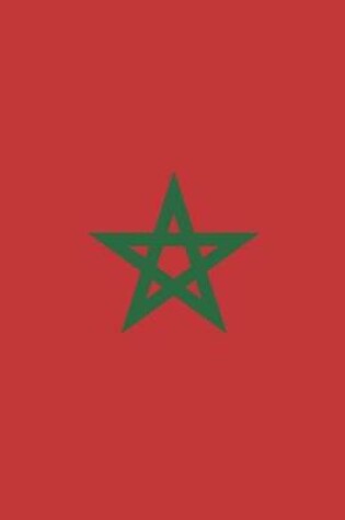 Cover of Morocco Flag Notebook - Moroccan Flag Book - Morocco Travel Journal