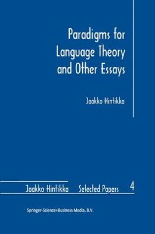 Cover of Paradigms for Language Theory and Other Essays