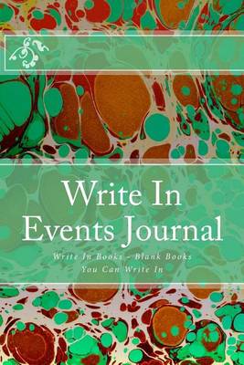 Book cover for Write In Events Journal