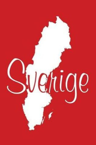 Cover of Sverige - Red Lined Notebook with Margins (Sweden)