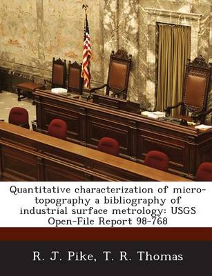 Book cover for Quantitative Characterization of Micro-Topography a Bibliography of Industrial Surface Metrology