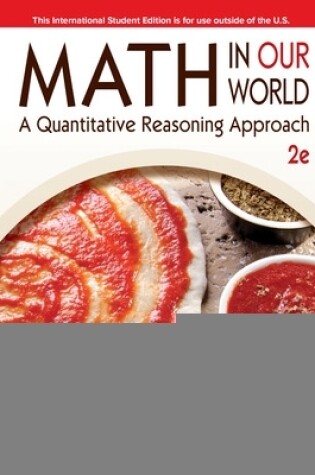 Cover of ISE Math in Our World: A Quantitative Reasoning Approach