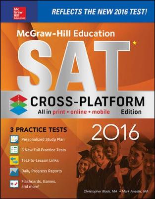 Book cover for McGraw-Hill Education SAT 2016, Cross-Platform Edition