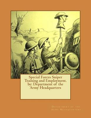 Book cover for Special Forces Sniper Training and Employment. by