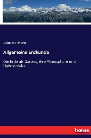 Cover of Allgemeine Erdkunde