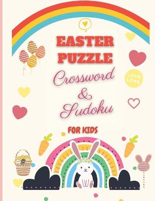 Book cover for Easter Puzzle Crossword & Sudoku for kids