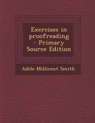 Book cover for Exercises in Proofreading - Primary Source Edition