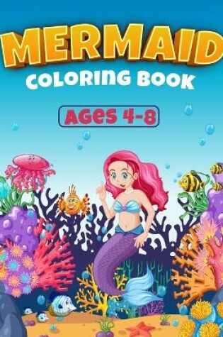 Cover of Mermaid Coloring Book For Kids