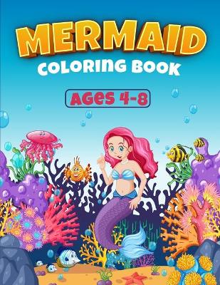 Book cover for Mermaid Coloring Book For Kids