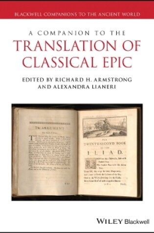 Cover of A Companion to Translation of Classical Epic