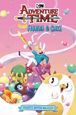 Book cover for Adventure Time With Fionna & Cake - Party Bash Blues