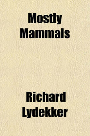 Cover of Mostly Mammals