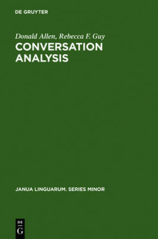 Cover of Conversation Analysis