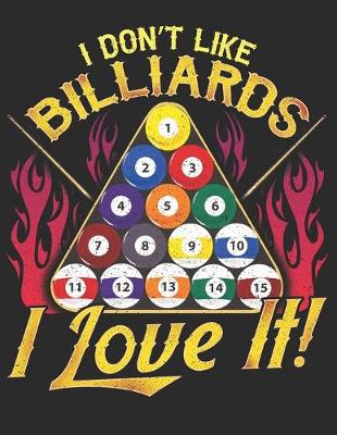 Book cover for I Dont Like Billiards I Love it