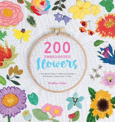 Book cover for 200 Embroidered Flowers