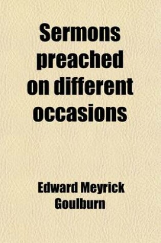 Cover of Sermons Preached on Different Occasions