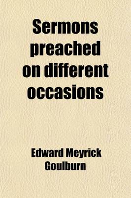 Book cover for Sermons Preached on Different Occasions