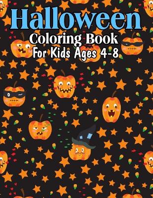 Book cover for Halloween Coloring Book For Kids Ages 4-8