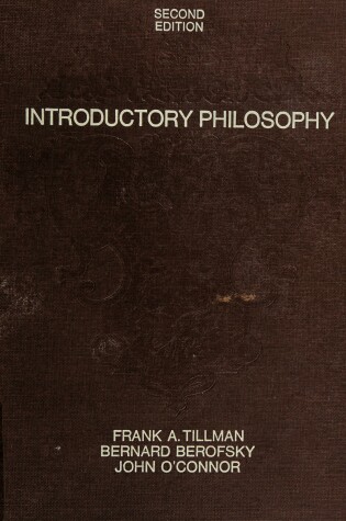 Cover of Introductory Philosophy