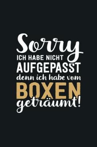 Cover of Ich habe vom Boxen getraumt