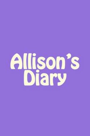 Cover of Allison's Diary