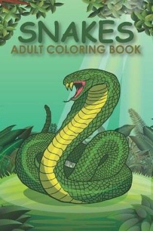 Cover of Snakes adult coloring book