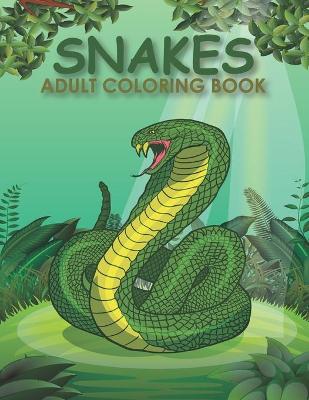 Book cover for Snakes adult coloring book