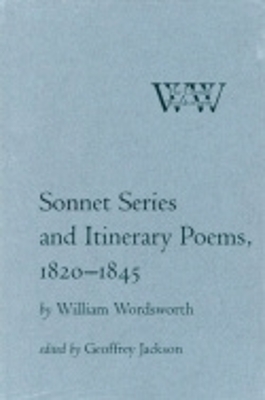 Book cover for Sonnet Series and Itinerary Poems, 1820-1845