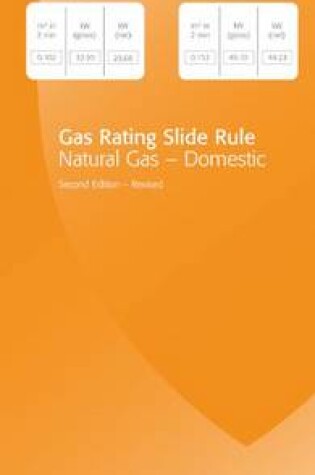 Cover of Gas Rating Slide Rule