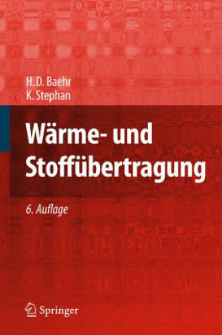 Cover of Warme- Und Stoffubertragung