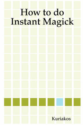 Book cover for How to Do Instant Magick