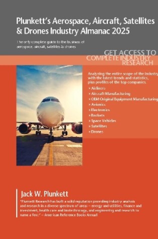 Cover of Plunkett's Aerospace, Aircraft, Satellites & Drones Industry Almanac 2025