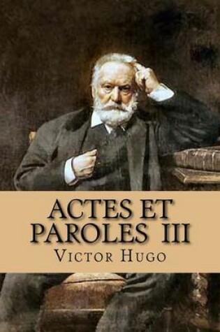 Cover of Actes et paroles III