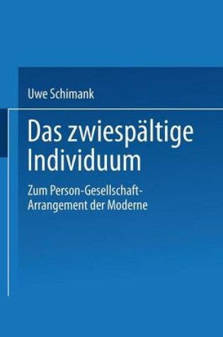 Cover of Das zwiespältige Individuum