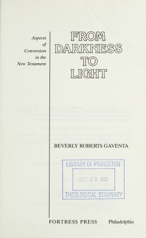 Cover of From Darkness to Light