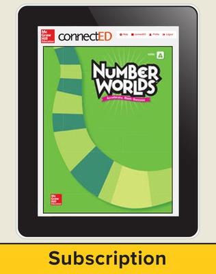 Book cover for Number Worlds Level A, Student License, 1-year subscription, 5 students