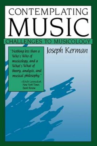 Cover of Contemplating Music