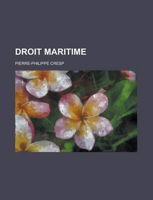 Book cover for Droit Maritime