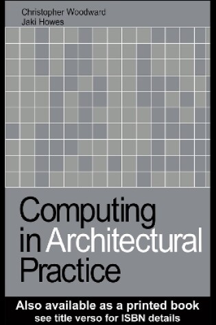 Cover of Computing in Architectural Practice