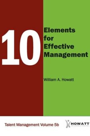 Cover of 10 Elements for Effective Management-Vol. 5b