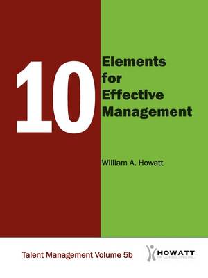 Book cover for 10 Elements for Effective Management-Vol. 5b