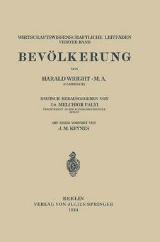 Cover of Bevoelkerung