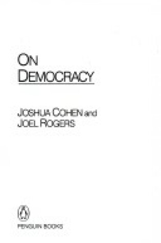 Cover of On Democracy