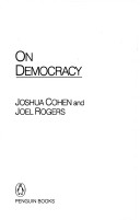 Book cover for On Democracy
